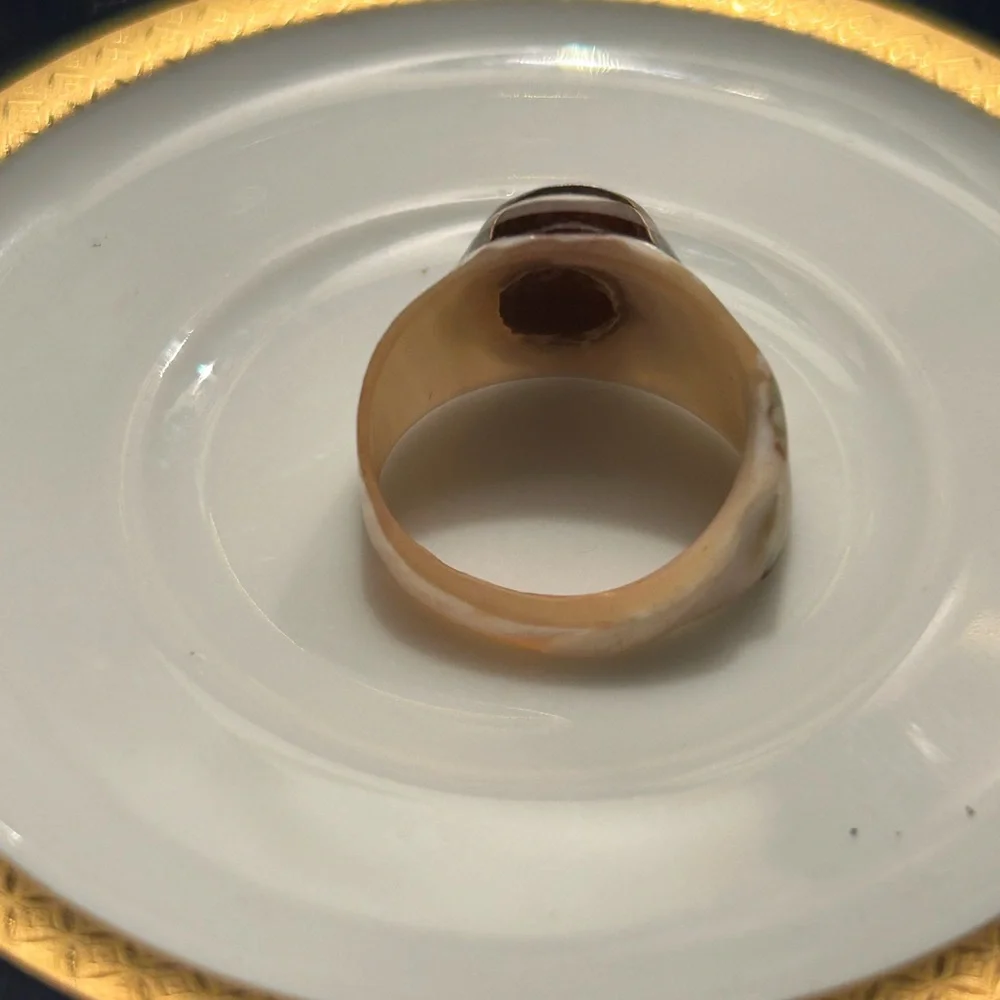 Vintage Shell & Horn Ring